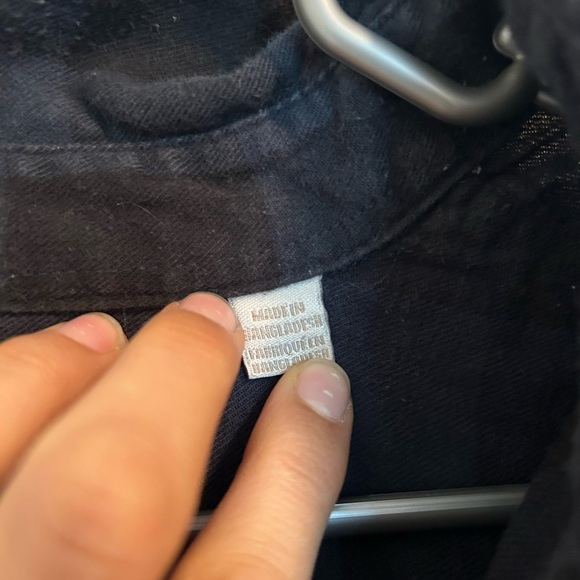 Cotton on blue and black flannel mens - Picture 3 of 3